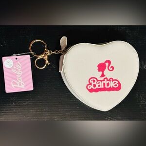 Barbie Heart Shaped Travel Jewelry Case with Key Ring